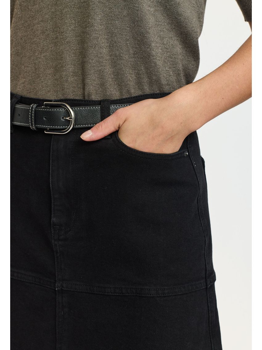 SRWilla Midi Skirt Denim