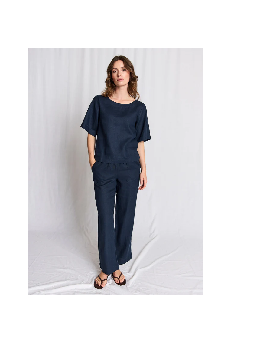 BS Lucianne Regular Fit Top Navy