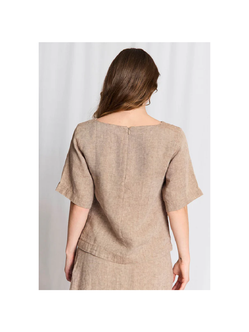 BS Lucianne Regular Fit Top Brun