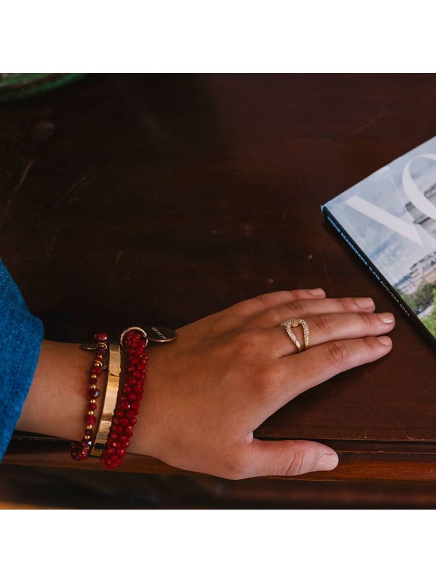 Candy Bracelet Wine Red Röd