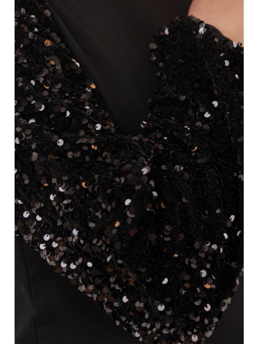 Eden Sequin Top Black