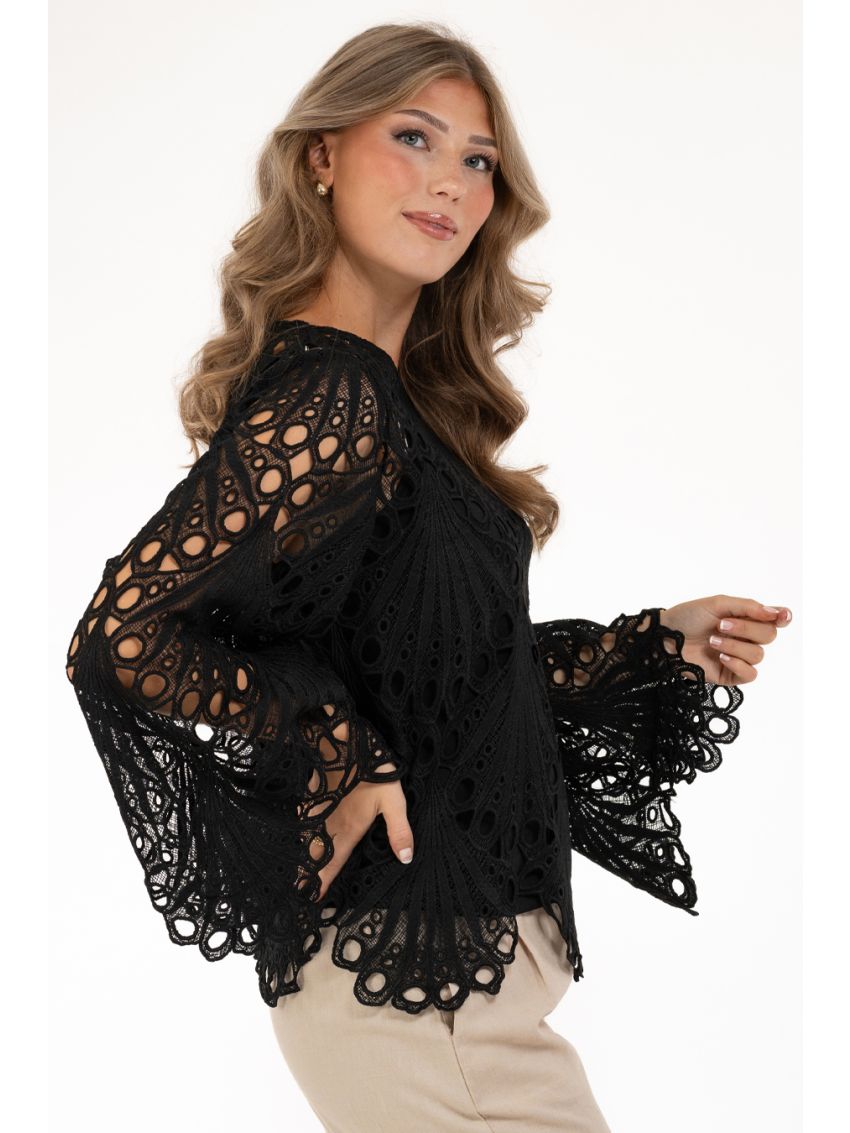 Esme Lance Blouse Black