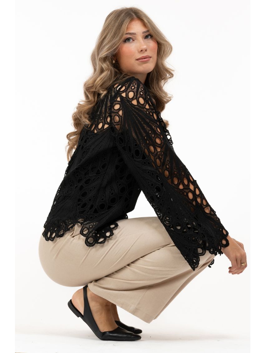 Esme Lance Blouse Black