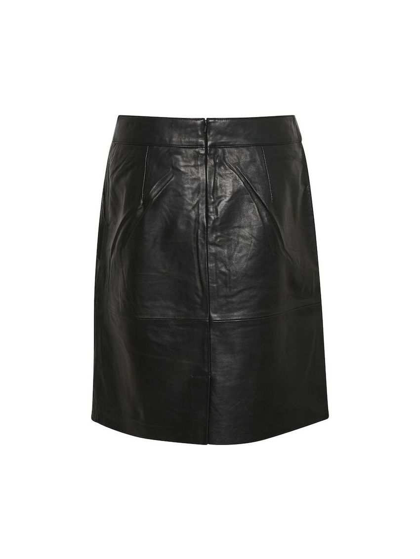 CUberta Leather Skirt