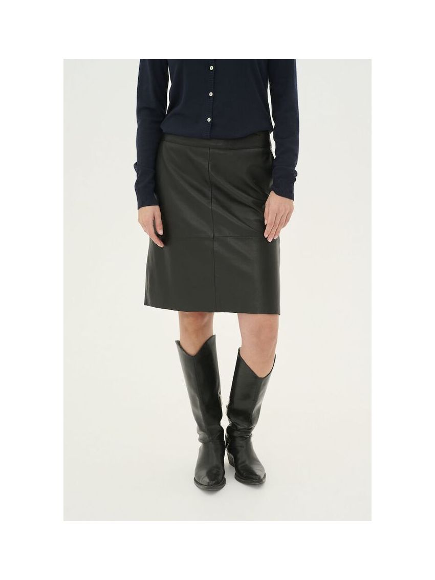 CUberta Leather Skirt