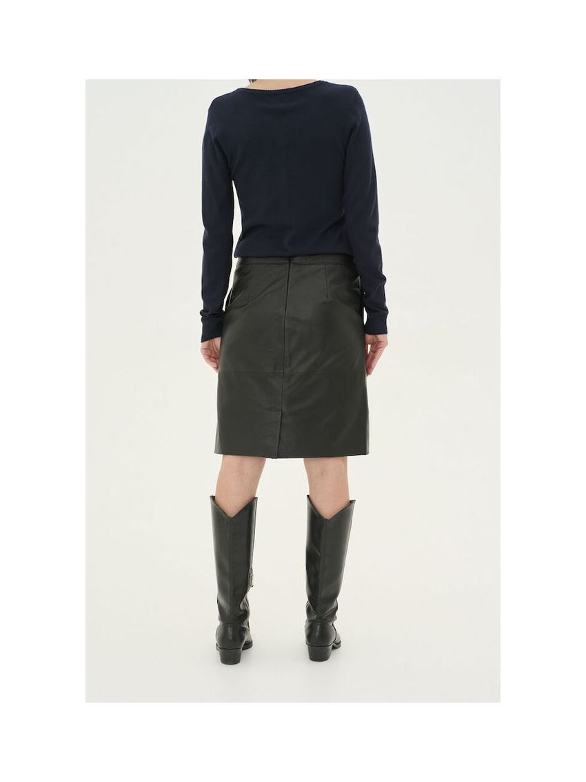 CUberta Leather Skirt