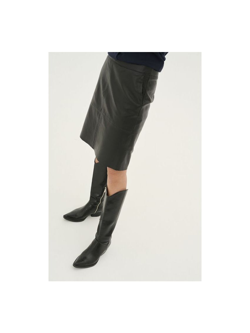 CUberta Leather Skirt
