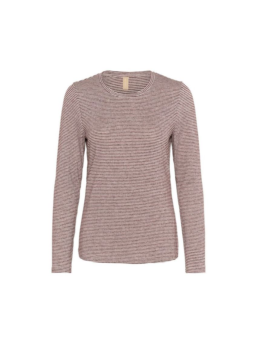 CUalexandra Jersey LS Tshirt Bordeaux/Whitecap