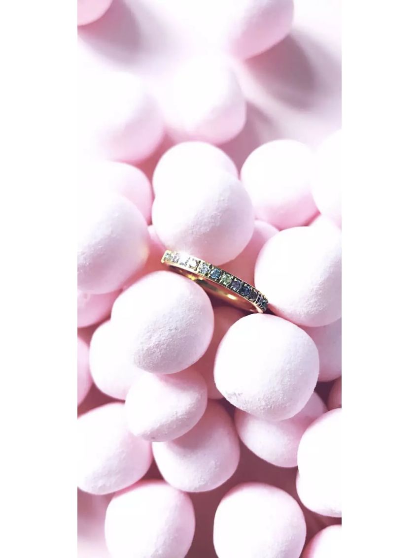 Celine crystal ring, clear gold