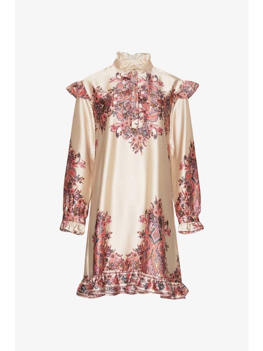 Reno Ruby Ruffle Dress Drusella Print