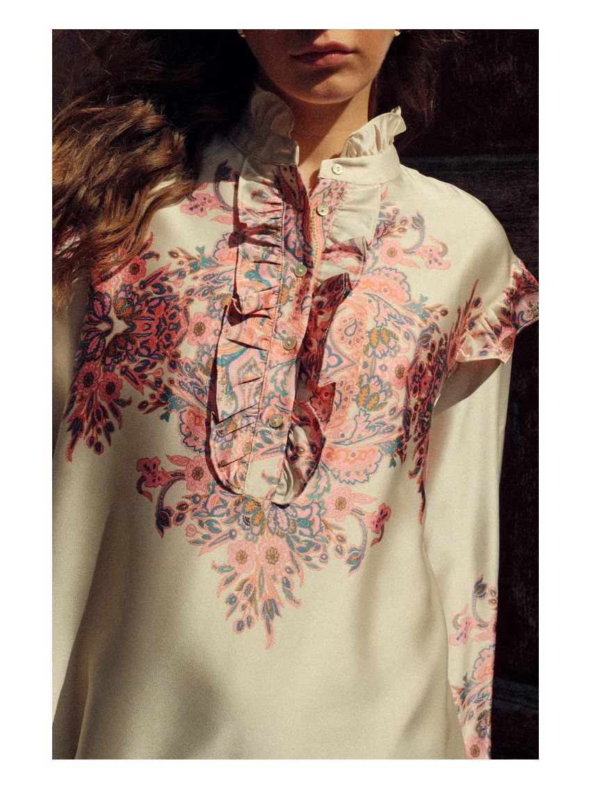 Reno Ruby Ruffle Dress Drusella Print