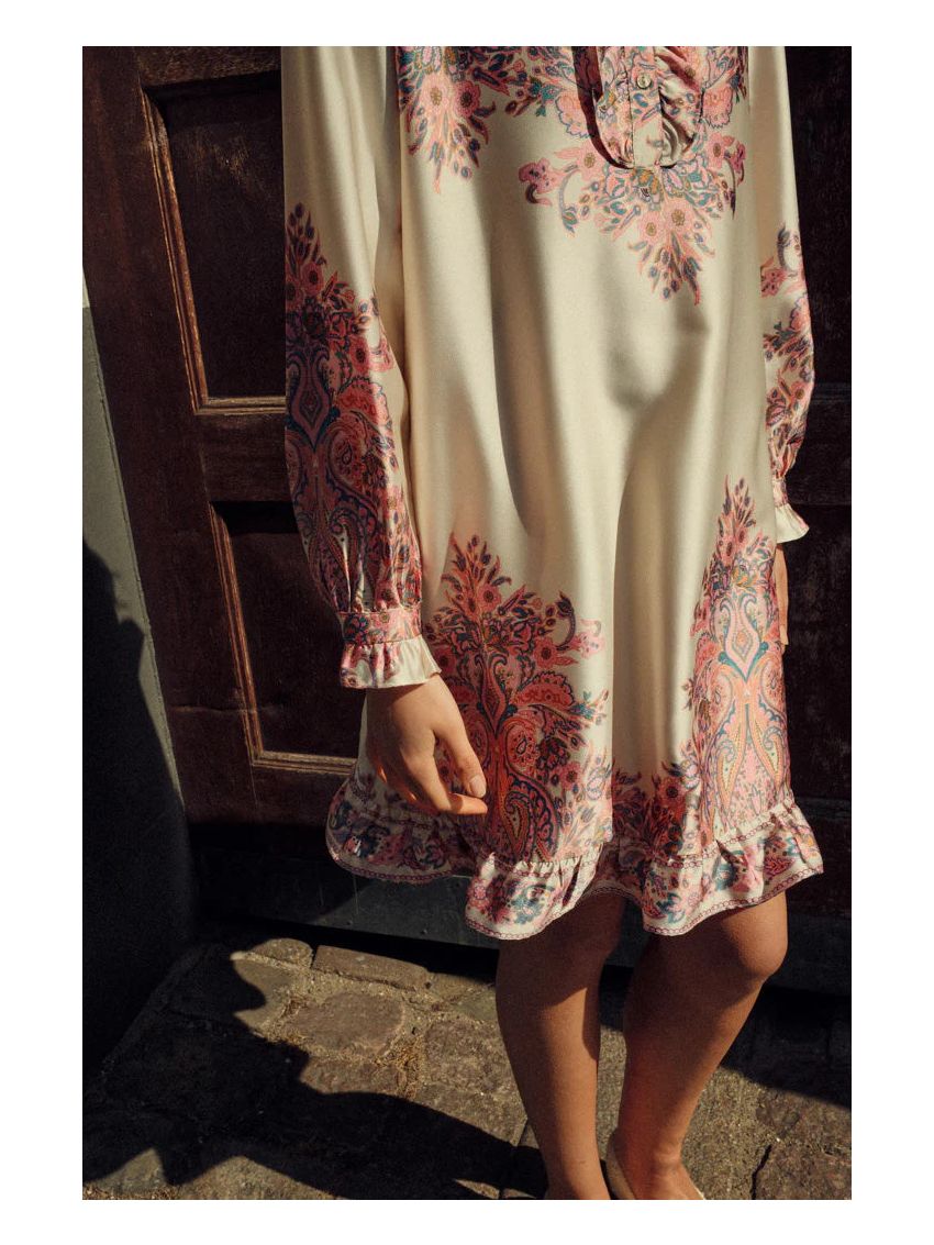 Reno Ruby Ruffle Dress Drusella Print