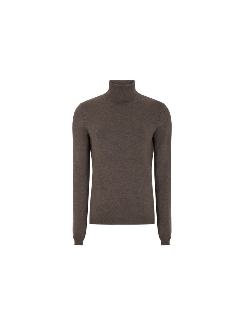SRMarla Rollneck Knit Coffee Quartz Melange