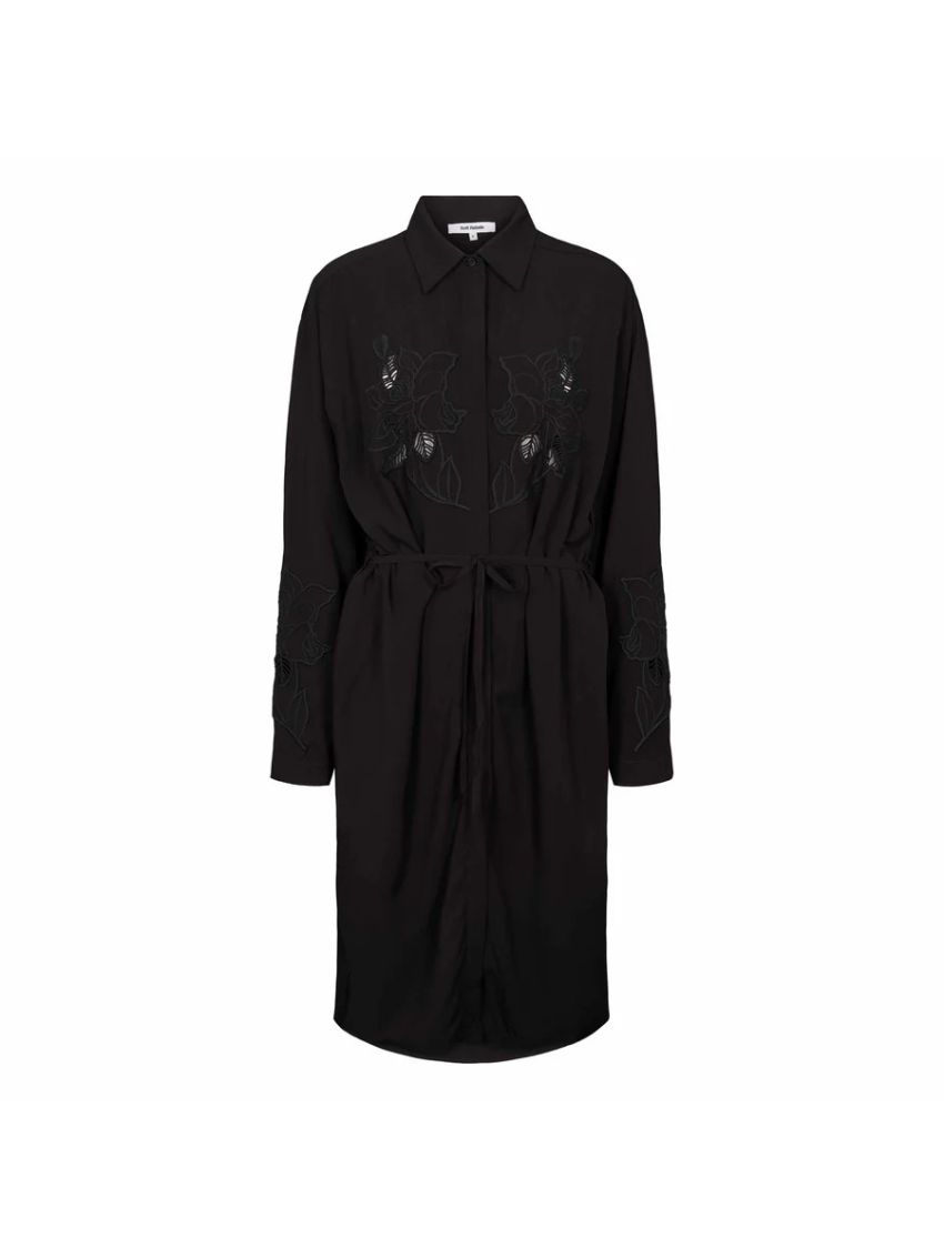 SRNala Embroidery Dress Black