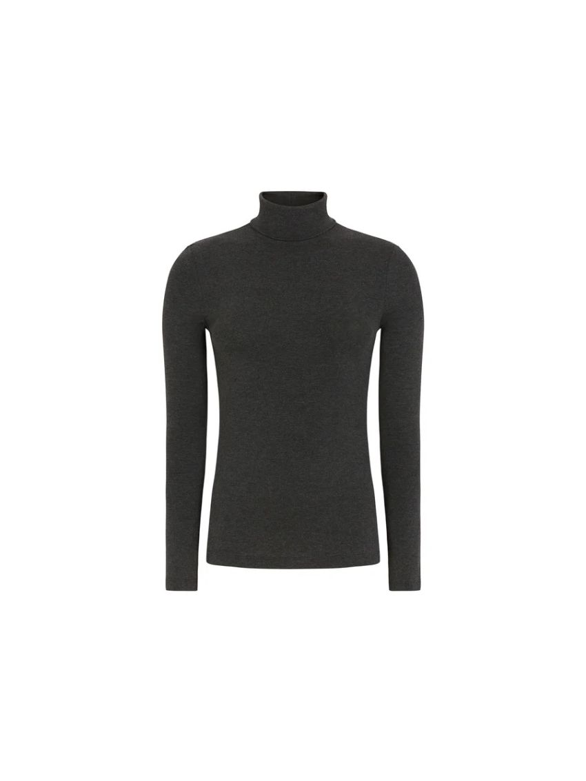 SRRoman Roll Neck Charcoal Melange