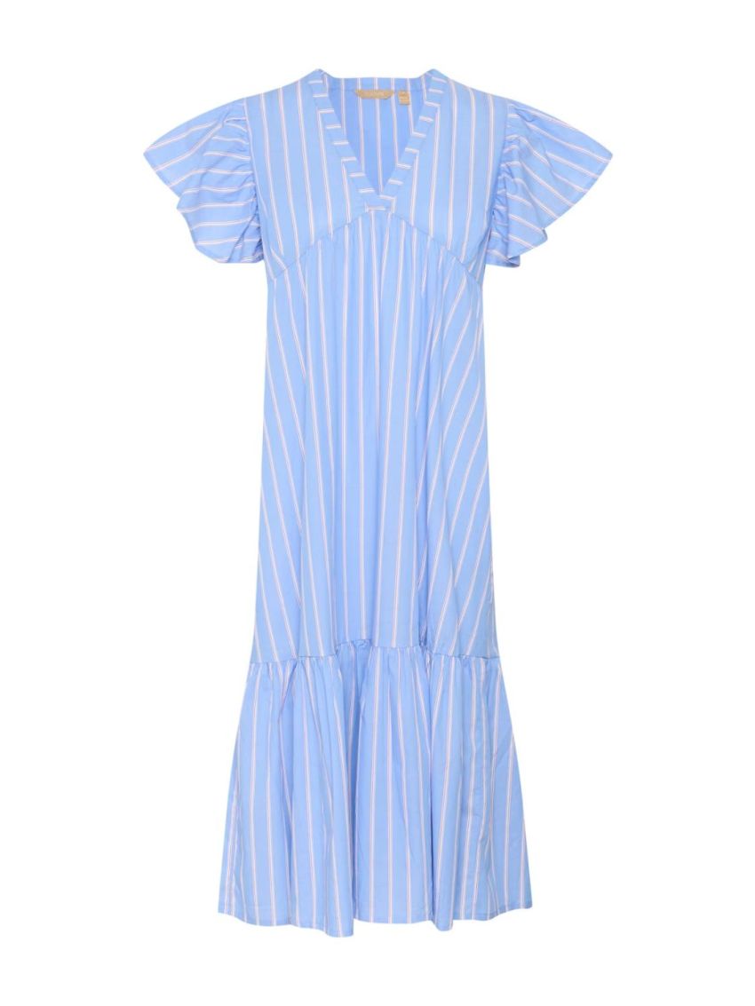 CUvelo Long Dress Blue Stripe
