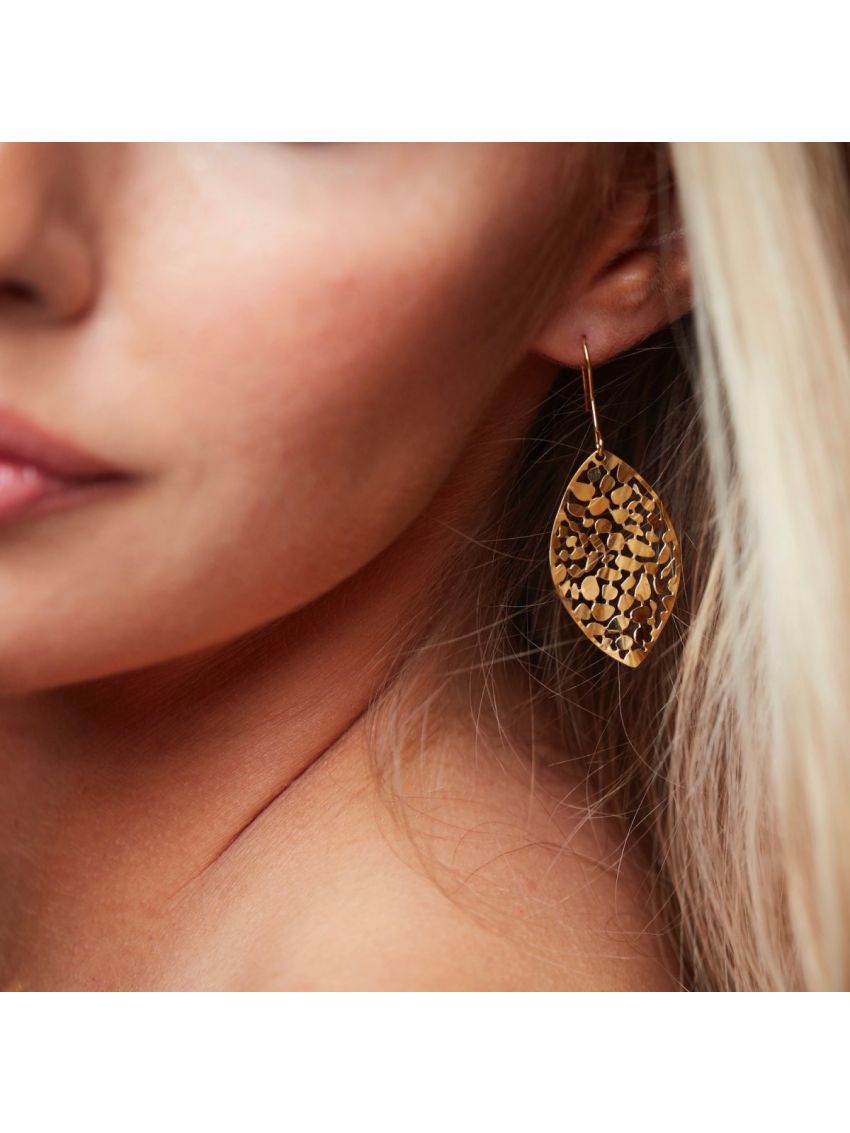 LEAF SMALL EARRING GOLD
