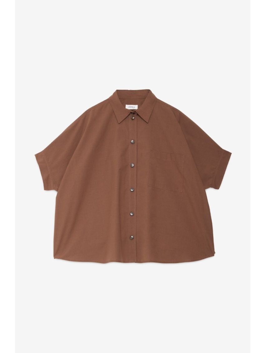 Over size short shirt cioccolate