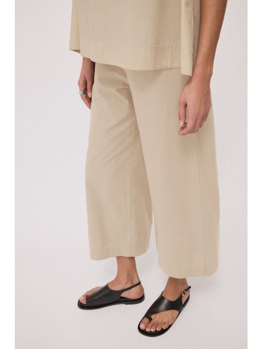 CroppedPoplin Trousers Corda