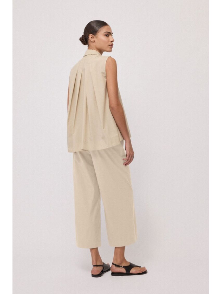 CroppedPoplin Trousers Corda