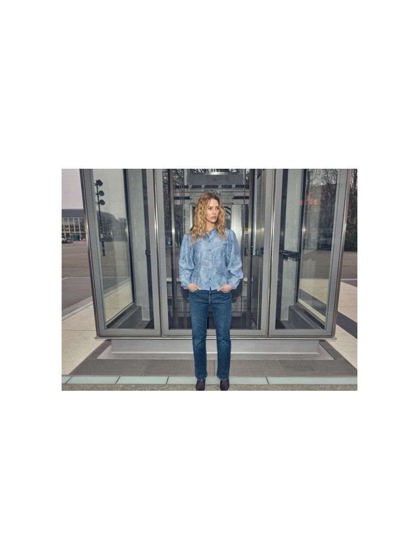 MMCecilia Pearl Jeans Dark Blue