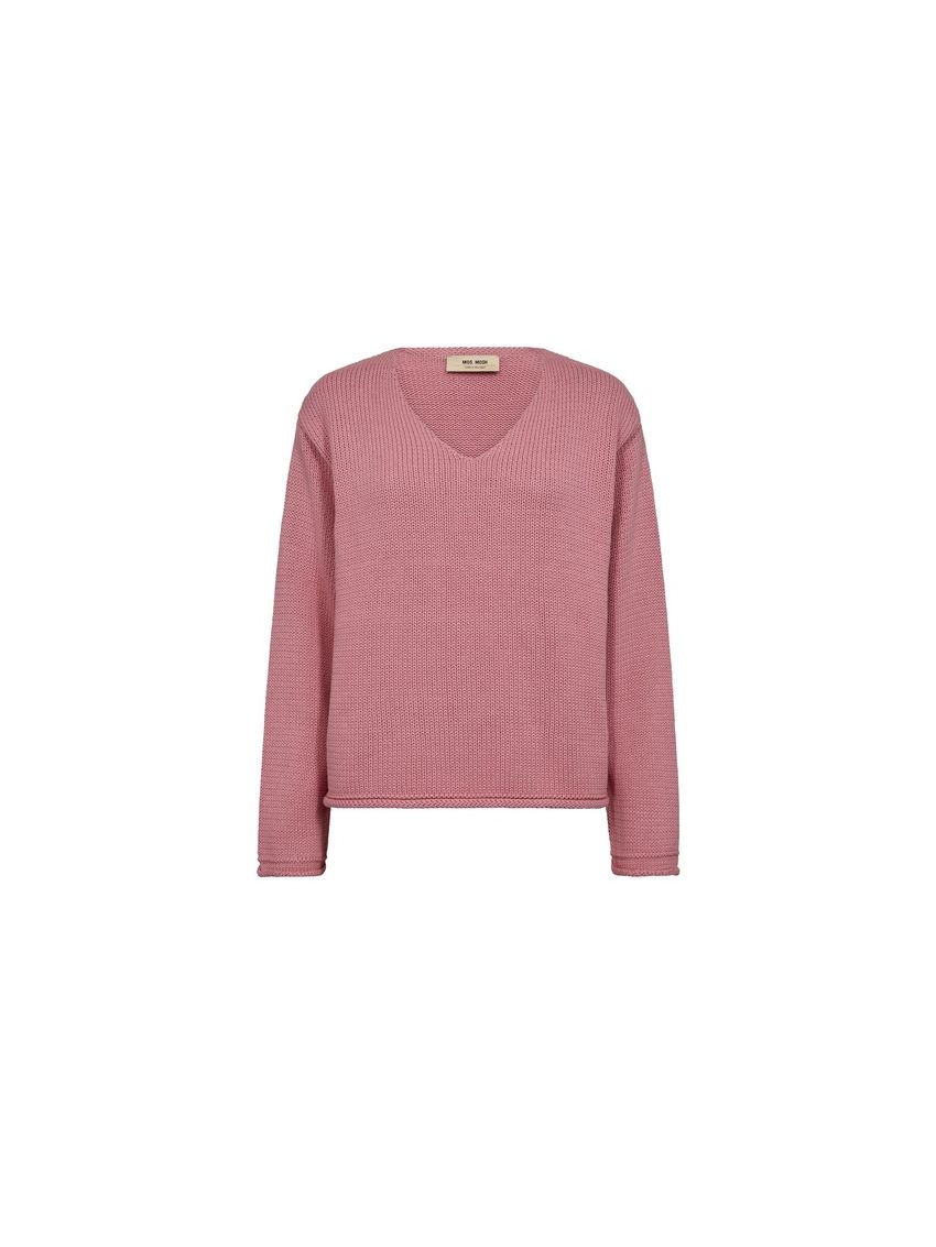 MMBine LS V-neck Knit Cashmere Rose