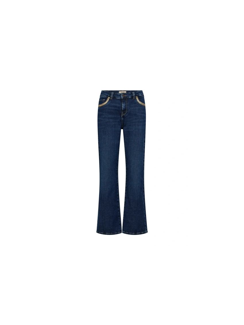 MMCecilia Pearl Jeans Dark Blue