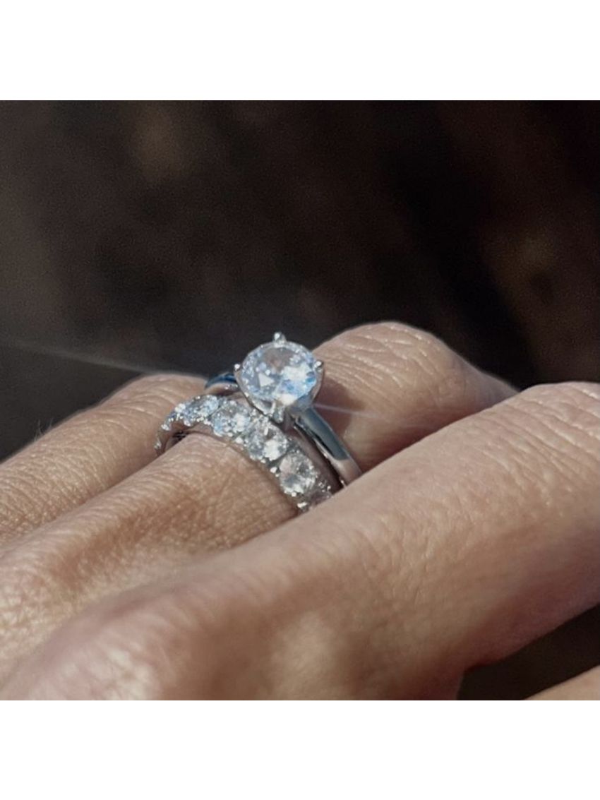 STELLA SOLITAIRE RING SILVER