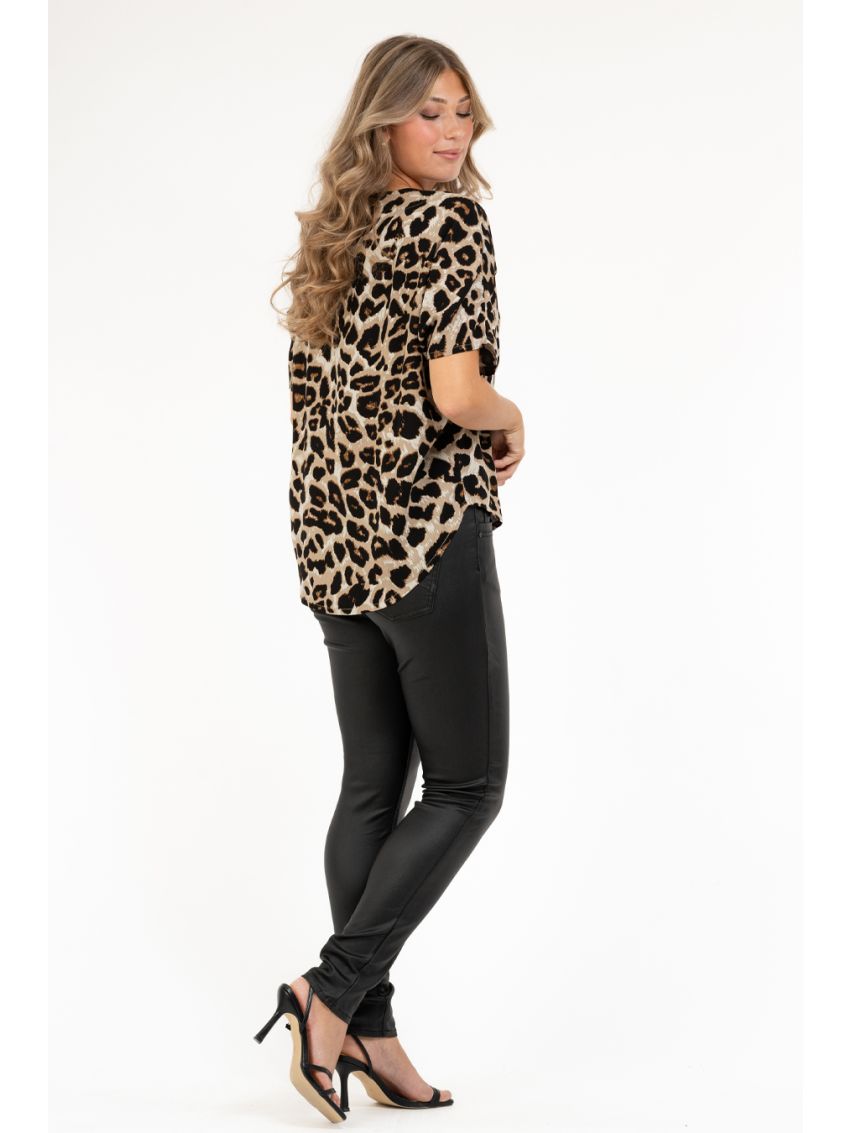 Robyn Blouse Desert Sand- Black