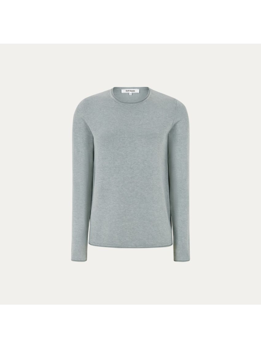 SSMaria O-Neck Roll Edge