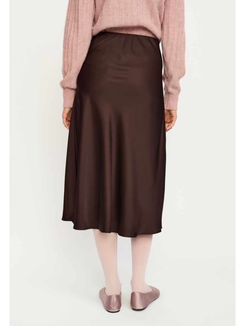 SRAbia Midi Skirt Brun