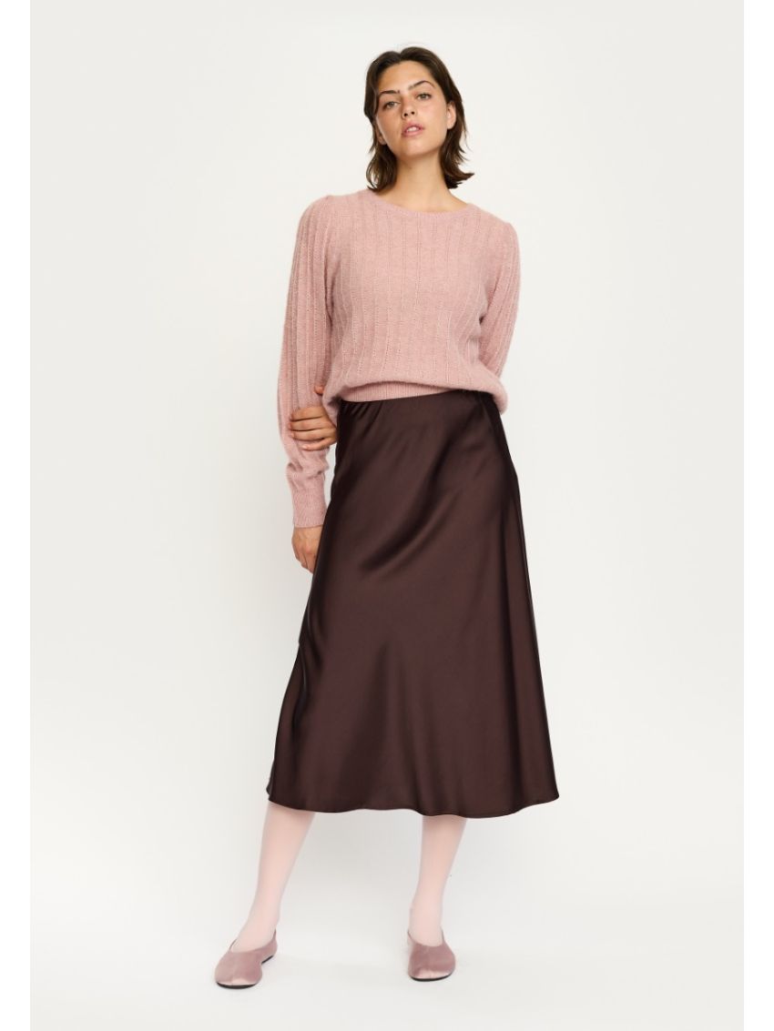 SRAbia Midi Skirt Brun