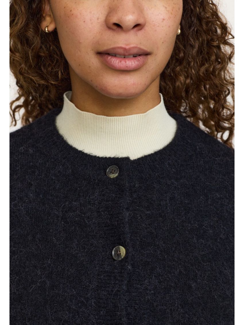 SRAllison o_neckcardigan knit Svart